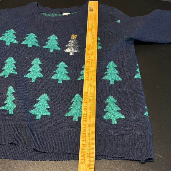 Holiday Time Women's Size XL Crewneck Christmas Holiday Sweater Tree Sequin - Picture 4 of 6